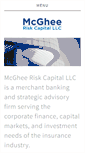 Mobile Screenshot of mcgheeriskcapital.com